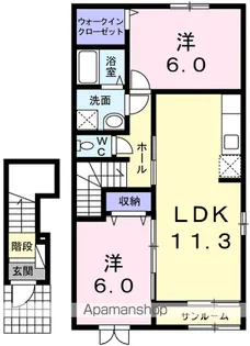プラムフィル【2階】の間取り