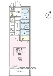 リブレスト篠崎【105号室号室】の間取り