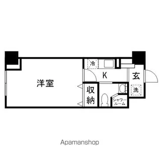 アルファコンフォート岡山【709号室】の間取り