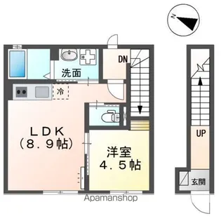 サンクリスタルⅡ【2階】の間取り