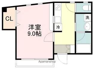 ストゥディオ・ローズマリー【1階】の間取り