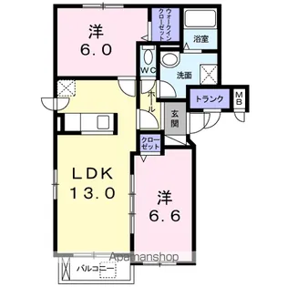 AMYⅥ【1階】の間取り