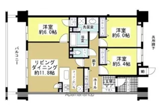 静岡県静岡市駿河区豊田1丁目【マンション】の間取り