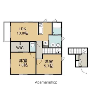 アドバンス霞 東棟【2階】の間取り