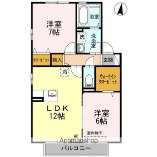 グラン・リーオ D棟【2階】の間取り