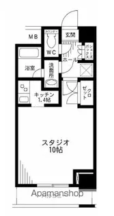 レジディア九段下【5階】の間取り
