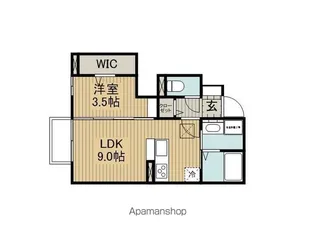 GLANZ【E101号室】の間取り