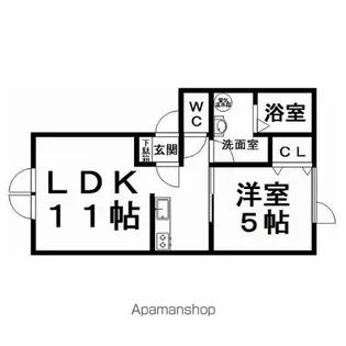 ユニバーサルハイツ【207号室】の間取り