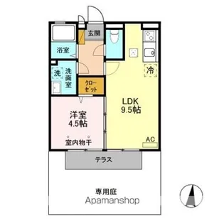 アクア・コーチェ【1階】の間取り