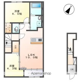 仮)羽生市東スターテラスⅡ【2階】の間取り