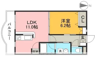 楽住庵【2階】の間取り