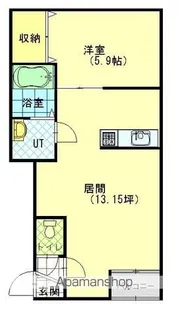 スペース昭和【Ⅰ-102号室】の間取り