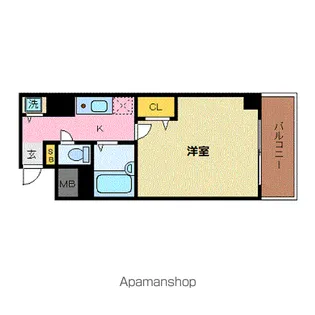 メゾン・ド・ヴィレ茨木【2階】の間取り