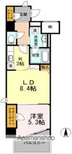 ダイワシティー千種【6階】の間取り