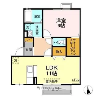 リビングタウンみどりの【2階】の間取り