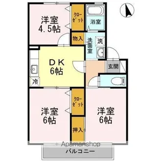 メゾン・ド・ファミール B【102号室】の間取り