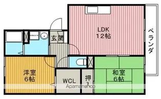 メゾンサンフラワー【2階】の間取り