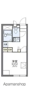 レオパレスプラナトピア【106号室】の間取り
