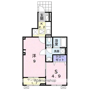 ベル・フローラ【105号室】の間取り