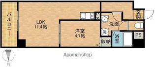 サウスコート【5階】の間取り