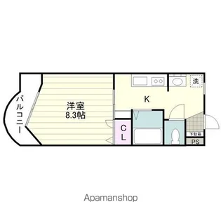 プレザントKT【105号室】の間取り