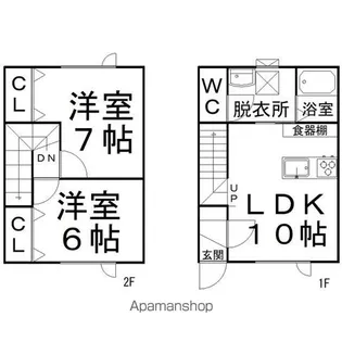 ハッピーとん田【1階】の間取り