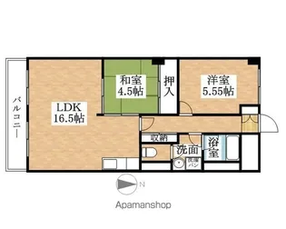 赤城パークマンション【2階】の間取り