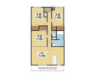 ブライムトライアングル【3階】の間取り
