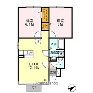 グリーンヒル【1階】の間取り