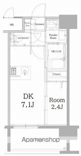 エンクレスト天神LINK【9階】の間取り