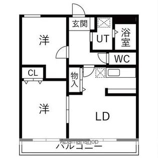 エピーメロン越水【1階】の間取り