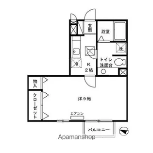 CASA・VIRENTE【1階】の間取り