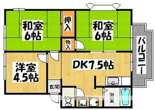 サンシティ 新長曽根【2階】の間取り