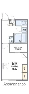 レオパレスZAMA【2階】の間取り