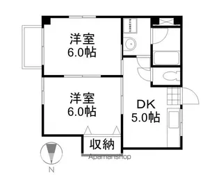 ライジング・サン【2階】の間取り
