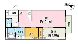 (仮称)原町共同住宅【2階】の間取り