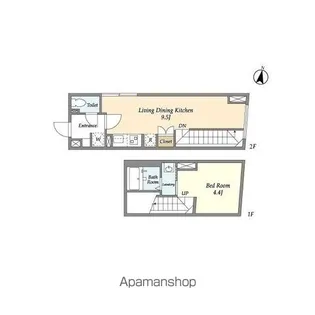 コンフォリア本駒込一丁目【2階】の間取り