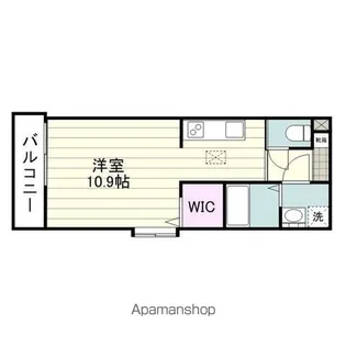 PLAISIR【106号室】の間取り