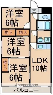 レクエルド【201号室】の間取り