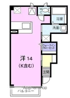 ベル・アルモニーA【1階】の間取り