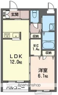 レクレドール阿佐谷【102号室】の間取り