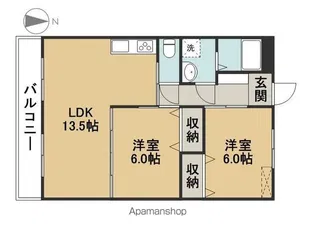 ラヴィアン新川【2階】の間取り