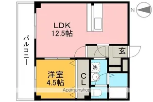 グランパレスパゴダ【5階】の間取り