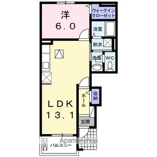 レグメスⅢ【1階】の間取り