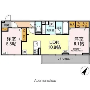プラヴール【2階】の間取り