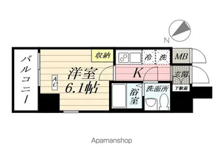 RELUXIA横濱鶴見【1001号室】の間取り