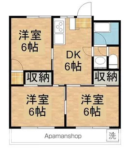 コーポラス川添【3階】の間取り