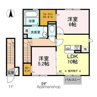 エスポワール【2階】の間取り