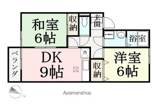 ルミナス・ヒルズ A棟【A202号室】の間取り