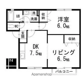 ヴェルディール【2階】の間取り